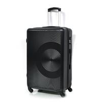 طقم شنط سفر 3 قطع من مورانو بتصميم دائري مموج أسود