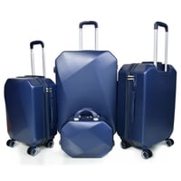 طقم شنط سفر مورانو فايبر بتصميم معين هندسي مكون من...