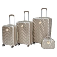 طقم شنط من 3 قطع + 1 مكياج من Star Line (روز غولد)