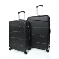 طقم شنط سفر فايبر مورانو ثلاث قطع لون أسود