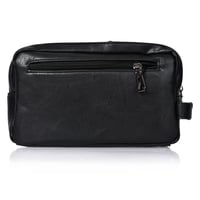 شنطة يد جلد بمقبض معصم مع فتحة داخلية للنقود والبط...