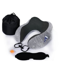 وسادة سفر للرقبة للنوم مصنوعة من الميموري فوم النق...