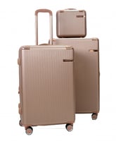 طقم شنط سفر مورانو فايبر من 5 قطع مع شنطة مكياج تص...