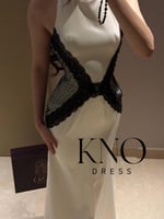 فستان بخامة باربي أنيقة مع دانتيل طرف فخم يمنح إطل...