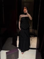 فستان خرز فاخر مع جورجيت دبل كلوش بانسيابية راقية