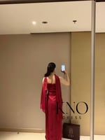 فستان كرنكل عودي فاخر بفنشنق عالي وإطلالة أنيقة وج...