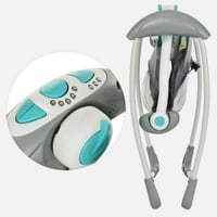 أرجوحة أطفال فاخرة محمولة مع موسيقى و5 سرعات