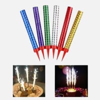 شموع كيك زينة ملونة شرار لحفلات أعياد الميلاد - مق...