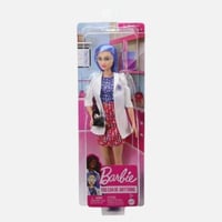 باربي - دمية وإكسسوارات أزياء - معطف المختبر وحذاء...