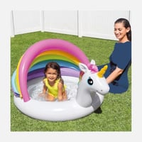 انتيكس – مسبح أطفال يونيكورن ممتع بتصميم قوس قزح