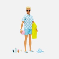 باربي - دمية الشاطئ كين - مع ملحقات