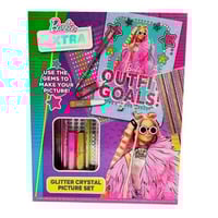 باربي - مجموعة تزيين الصور بالكريستال - تشمل محتوي...