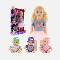 بيبي مزيونة - جليسة الأطفال مع 3 دمى صغيرة - لعبة...