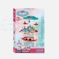 طاولة صنع الآيس كريم للأطفال مع 37 قطعة | ألعاب مط...