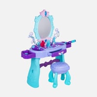 طاولة زينة الأميرة التفاعلية للأطفال مع كرسي وإكسس...