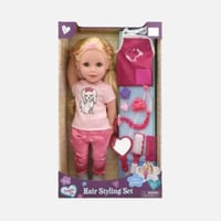 بيبي مزيونة - دمية تصفيف الشعر المذهلة 45 سم مع إك...