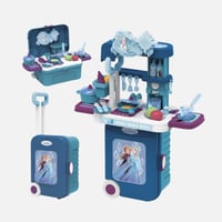 ديزني فروزن شنطة مطبخ 3 في 1 بعجلات للأطفال