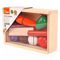 فيجا - مجموعة تقطيع خضروات خشبية - متعددة الالوان