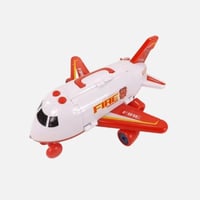 طائرة إطفاء لعبة موسيقية للأطفال مع ضوء وضباب