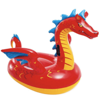 انتيكس - عوامة سباحة على شكل تنين قابلة للنفخ - أح...