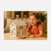 بيت اللعب و التلوين حجم 1 صغير مع 3 ألوان مجانية