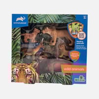 مجموعة حيوانات برية للأطفال - 5 قطع لعبة تعليمية آ...