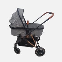 عربة أطفال 2 في 1 - مهد ومقعد سيارة بتصميم فاخر وع...