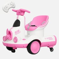 سكوتر كهربائي ذكي للأطفال بأربع عجلات مع تحكم عن ب...