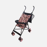 عربية أطفال خفيفة ومريحة بتصميم البط الوردي - سهلة...