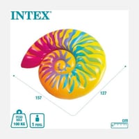 انتيكس – عوامة سباحة قوس قزح على شكل صدفة للمرح وا...