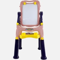 طقم سبورة كبير للأطفال مزدوجة الوجه مع تخزين ودورا...