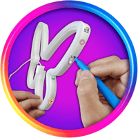 وي كول - أضواء نيون على شكل قلب وفراشة - اصنعها بن...