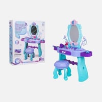 طاولة زينة الأميرة التفاعلية للأطفال مع كرسي وإكسس...