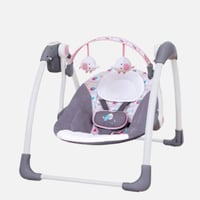 أرجوحة أطفال فاخرة محمولة مع موسيقى و5 سرعات