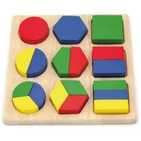فيجا - مكعبات باشكال هندسية - خشب