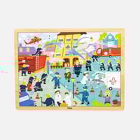 فيجا - لعبة بازل إطفاء الحرائق الخشبية - 48 قطعة