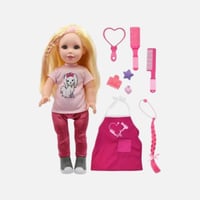 بيبي مزيونة - دمية تصفيف الشعر المذهلة 45 سم مع إك...