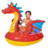 انتيكس - عوامة سباحة على شكل تنين قابلة للنفخ - أح...