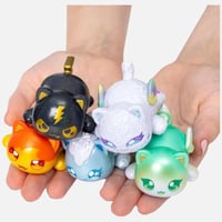 أفماو - مجموعة مجسمات مي مياو المعدنية – 5 قطط خيا...