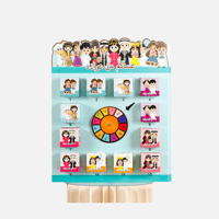 توزيعات العيد – لوحة دوارة بتصميم شخصيات العيد - "...