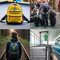 ليغو - بطاقة تعريف الأمتعة - تصميم رجل الصبّار