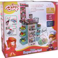 نيو بوي - لعب حامل سوبر ماركت - 47 قطعة