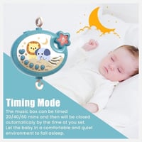 لعبة سرير أطفال موسيقي مع إضاءة ناعمة