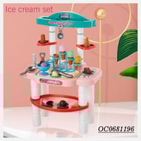 طاولة صنع الآيس كريم للأطفال مع 37 قطعة | ألعاب مط...