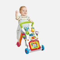 تعليم المشي مع ألعاب أطفال مزودة بموسيقى وإضاءة