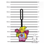 ليغو - بطاقة تعريف الأمتعة - تصميم الفراشة الوردية