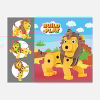 سونتا – مكعبات تركيب فلين فوم أسد