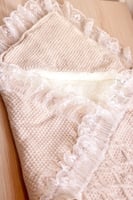 مدس أطفال شتوي مبطن بني فاتح