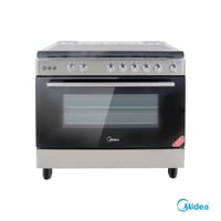 موقد غاز ميديا – 5 شعلات – فضي – 85×89.5 سم موديل...