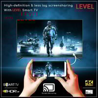 شاشة ليفيل 65 بوصة 4K سمارت ويبوس بدون ايطار- 1022...